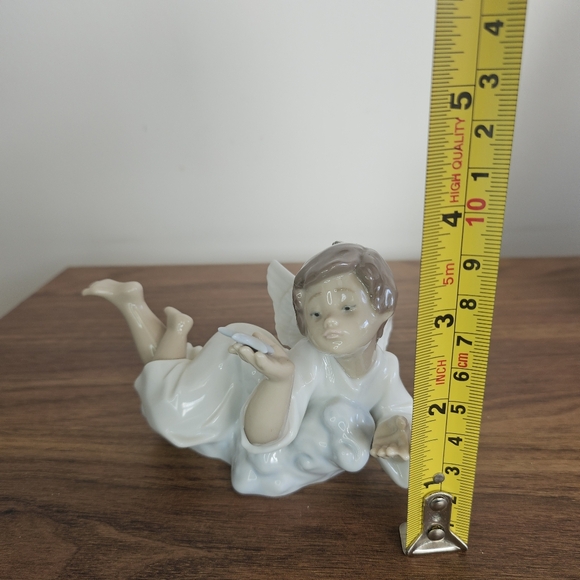 Vintage Lladro #5725 Making a Wish Angel With Star Figurine Glossy 1989 Spain - Picture 9 of 9